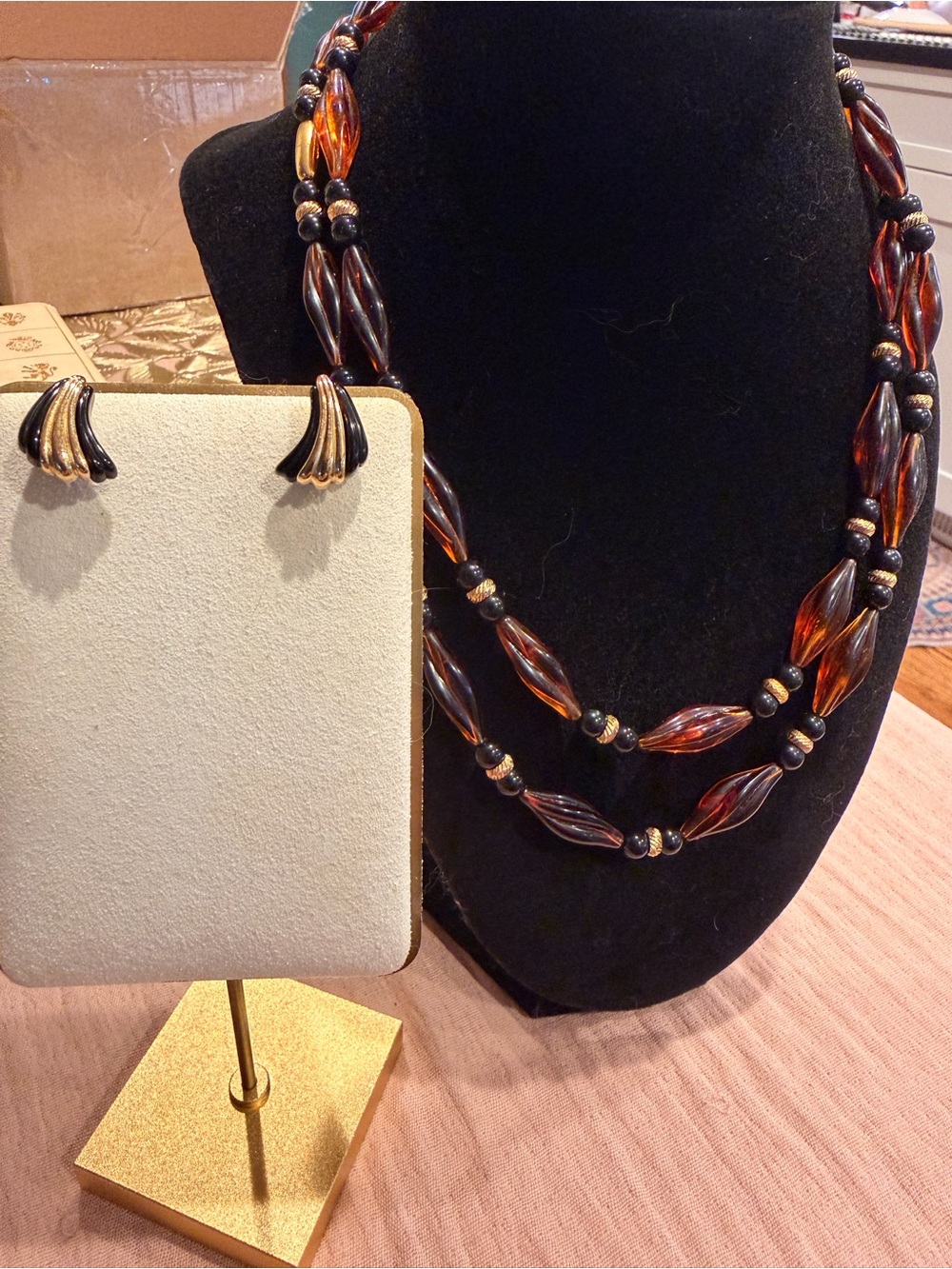 1985 Avon “About Town” Necklace and Convertible Earrings